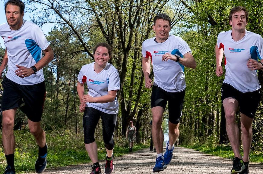 Hardlopen op Papendal bij Bas van de Goor Foundation