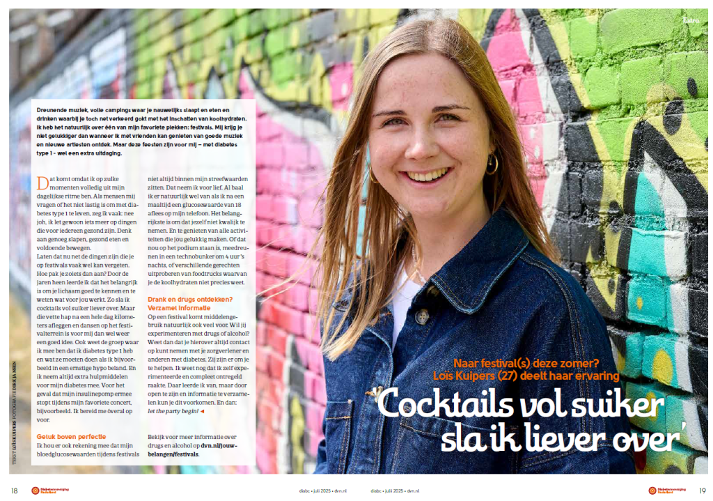 Naar een festival met diabetes
